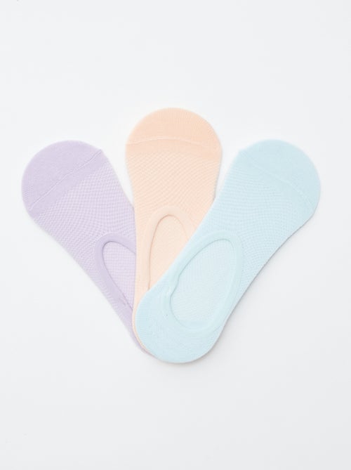 Lot de 3 paires de chaussettes invisibles - Kiabi