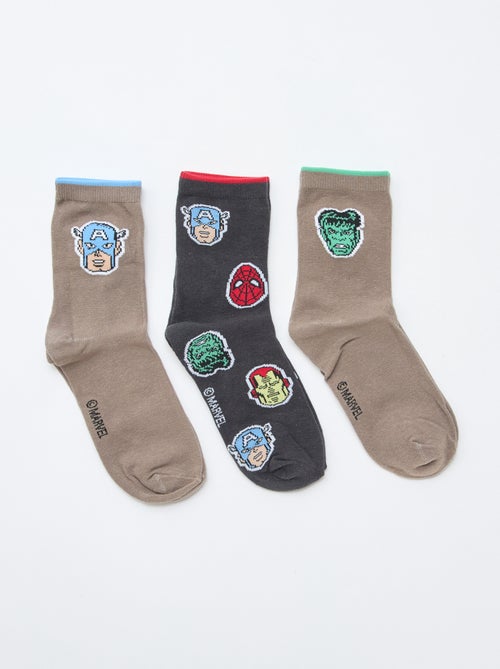 Lot de 3 paires de chaussettes 'Marvel' - Kiabi
