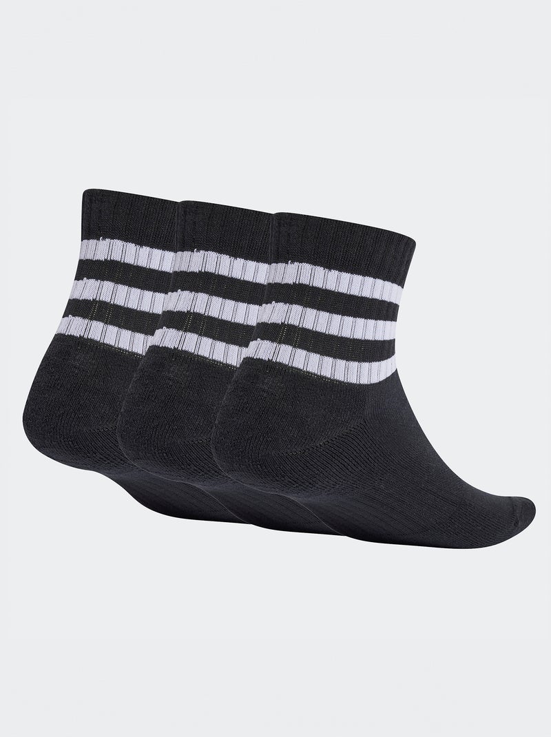 Lot de 3 paires de chaussettes mi-hautes 'adidas' NOIR - Kiabi