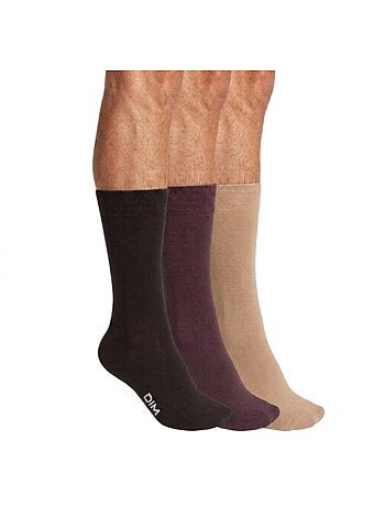 Lot de 3 Paires de Mi-Chaussettes Basique Coton