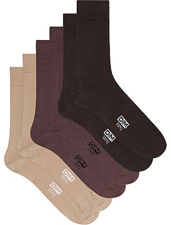 Lot de 3 Paires de Mi-Chaussettes Basique Coton