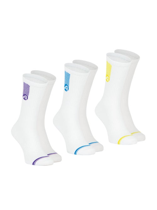 Lot de 3 paires de chaussettes mi-hautes homme Training Dry Athena - Kiabi