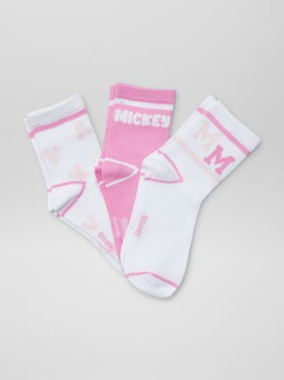 Lot de 3 paires de chaussettes 'Mickey' et 'Minnie'