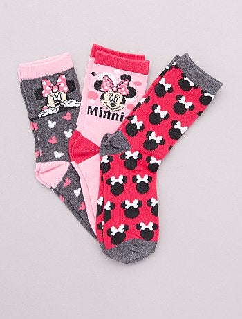 Lot de 3 paires de chaussettes 'Minnie' 'Disney'