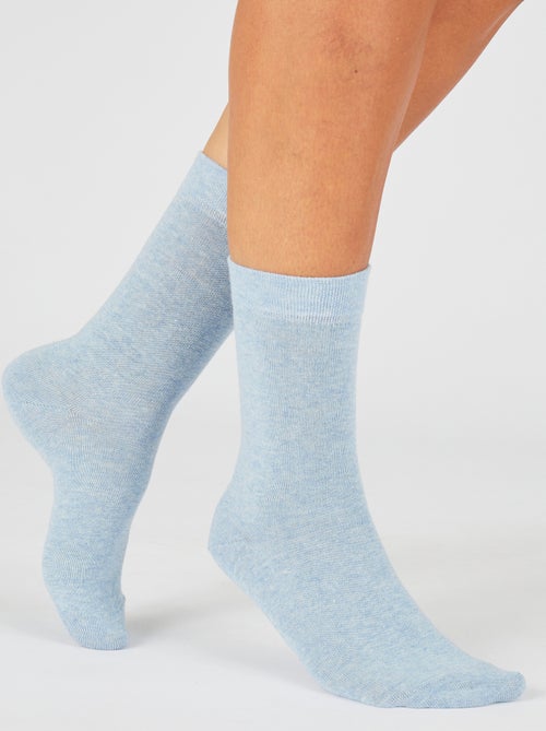 Lot de 3 paires de chaussettes mixtes en coton biologique majoritaire - Damart - Kiabi