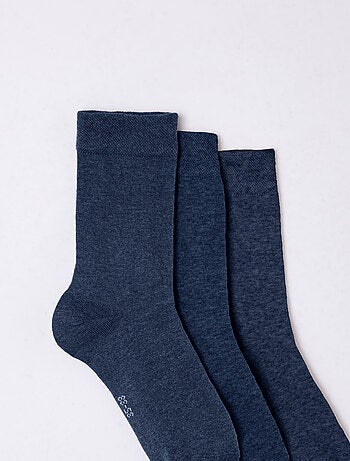 Lot de 3 paires de chaussettes mixtes en coton biologique majoritaire - Damart