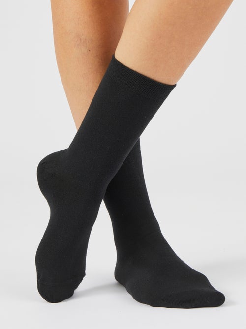 Lot de 3 paires de chaussettes mixtes en coton biologique majoritaire - Damart - Kiabi