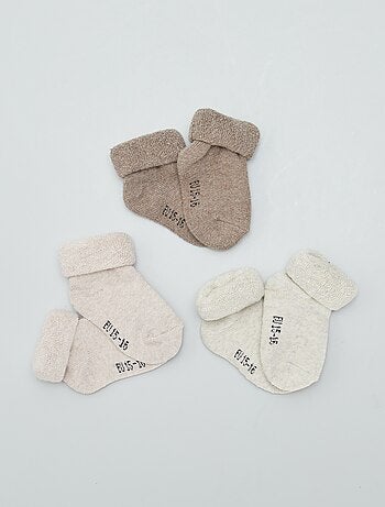 Lot de 3 paires de chaussettes naissance