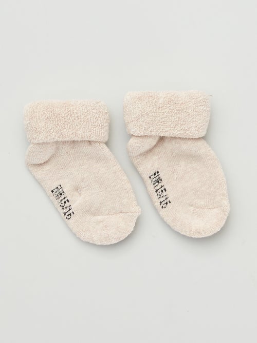 Lot de 3 paires de chaussettes naissance - Kiabi