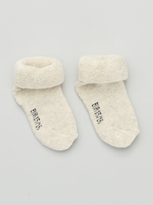 Lot de 3 paires de chaussettes naissance - Kiabi