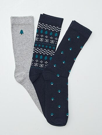 Lot de 3 paires de chaussettes 'noël'