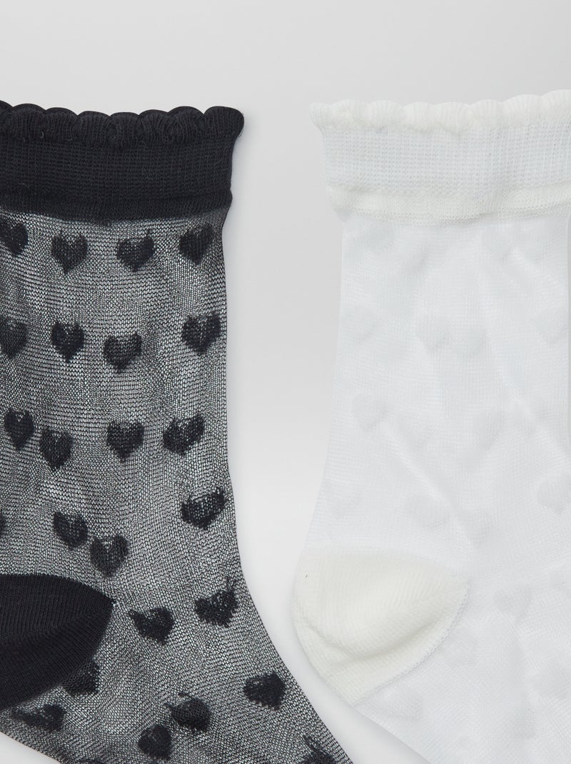 Lot de 3 paires de chaussettes NOIR - Kiabi