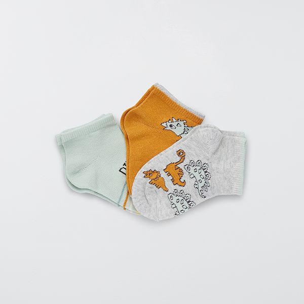 Lot De 3 Paires De Chaussettes Bebe Fille Orange Kiabi 4 00