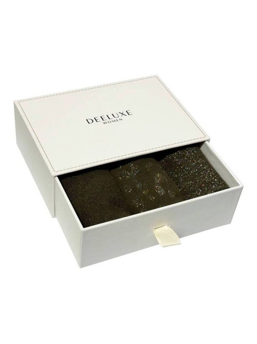 Lot de 3 paires de chaussettes pailletées
 'Deeluxe' - Kiabi
