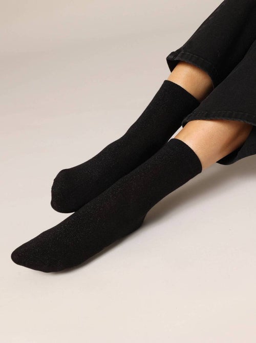 Lot de 3 paires de chaussettes pailletées
 'Deeluxe' - Kiabi