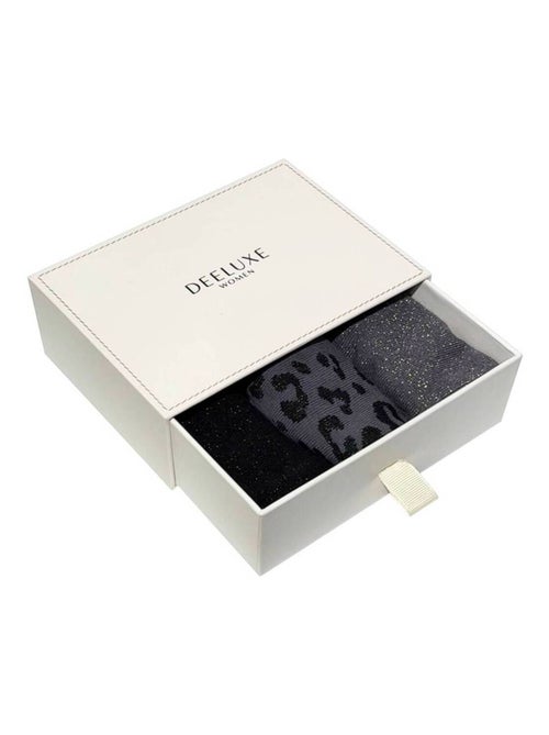 Lot de 3 paires de chaussettes pailletées
 'Deeluxe' - Kiabi