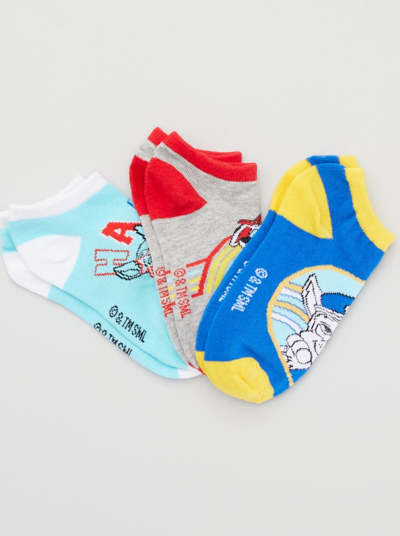 Lot de 3 paires de chaussettes 'Pat' Patrouille' marine/gris - Kiabi
