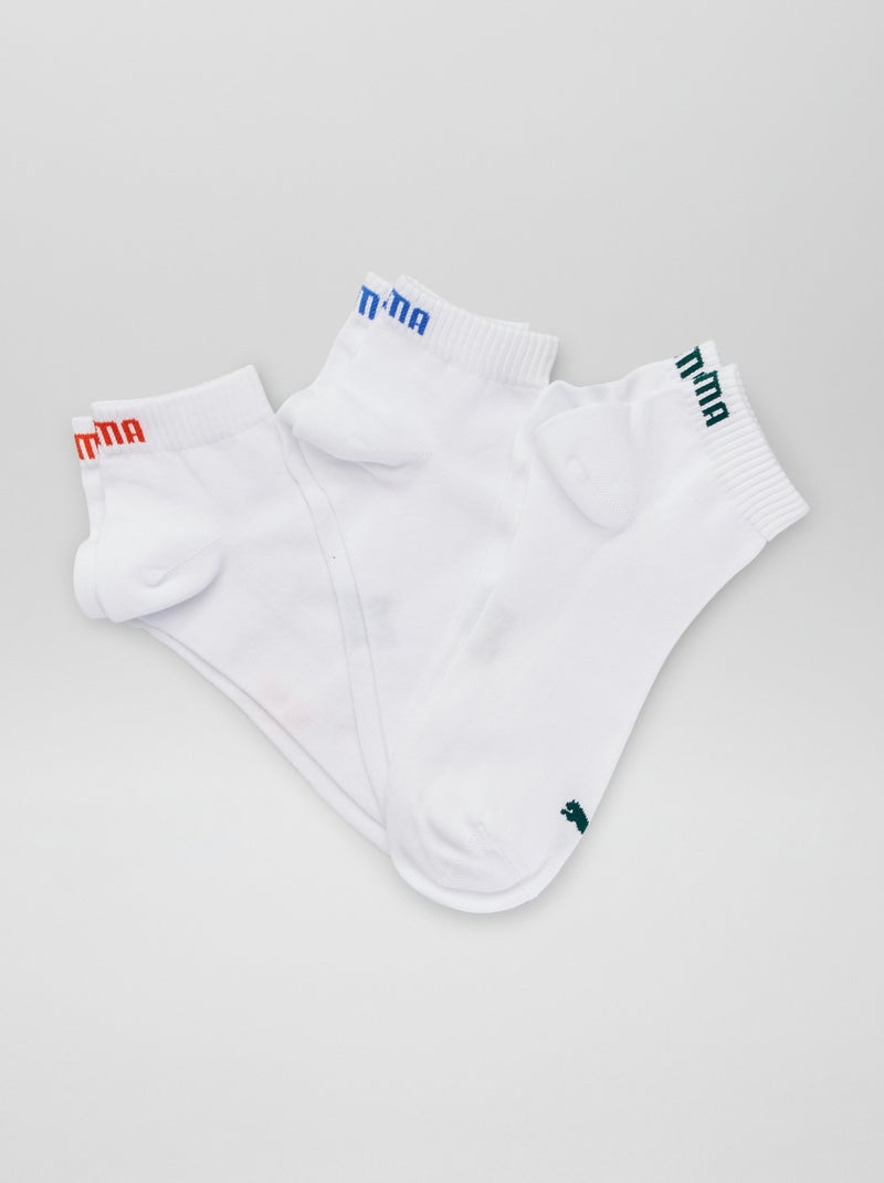 Lot de 3 paires de chaussettes 'Puma' Blanc - Kiabi