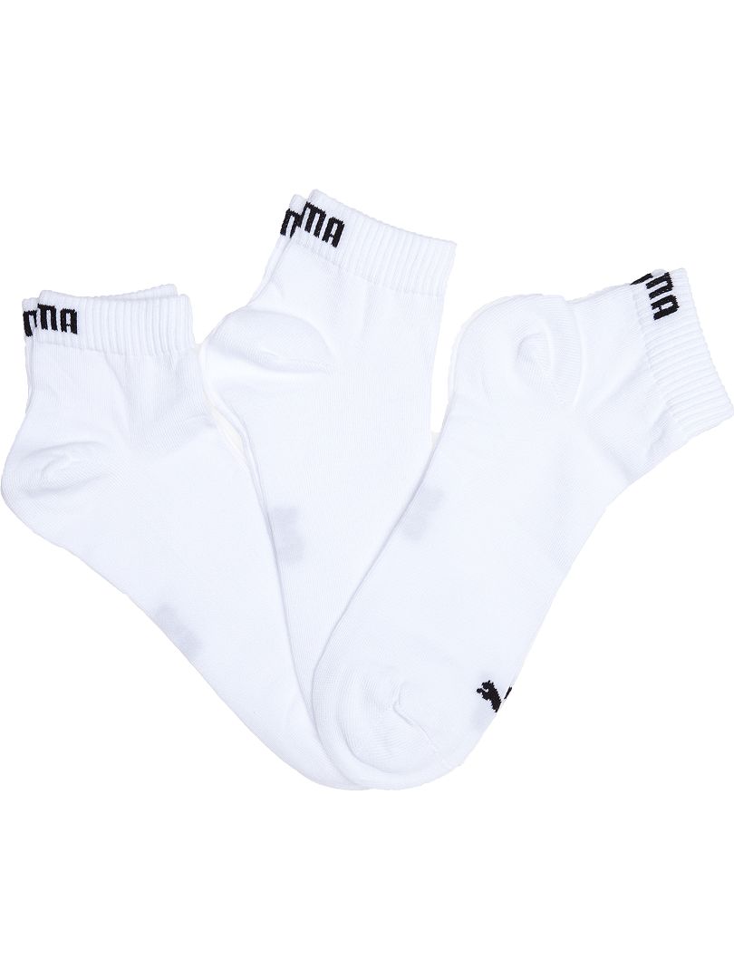 Lot de 3 paires de chaussettes 'Puma' blanc/noir - Kiabi