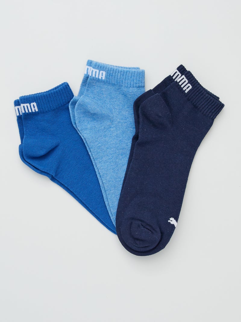 Lot de 3 paires de chaussettes 'Puma' bleu - Kiabi