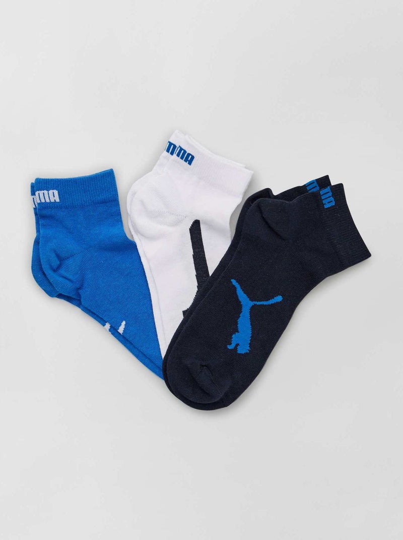 Lot de 3 paires de chaussettes 'Puma' bleu/blc/marine - Kiabi