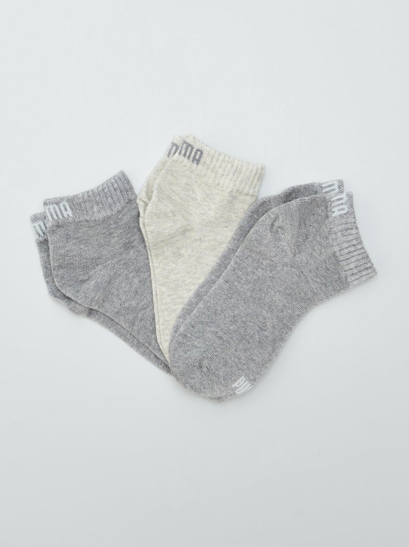 Lot de 3 paires de chaussettes 'Puma' Gris - Kiabi