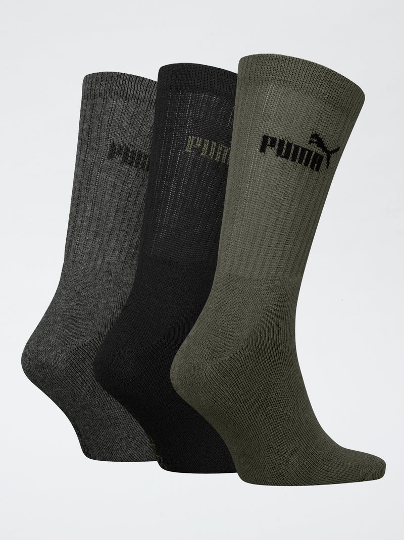 Lot de 3 paires de chaussettes 'Puma' KAKI - Kiabi