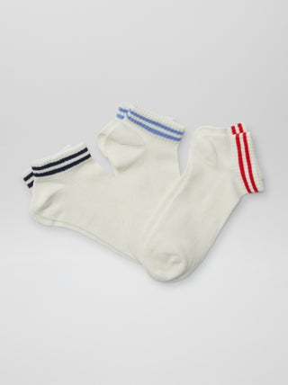 Lot de 3 paires de chaussettes rayées