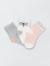 Chaussettes Lots De Chaussettes Pour Bebe Fille Kiabi