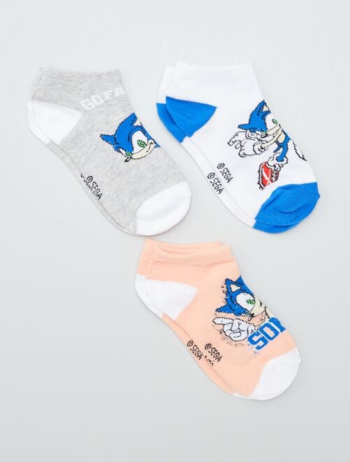 Lot de 3 paires de chaussettes 'Sonic' - Kiabi
