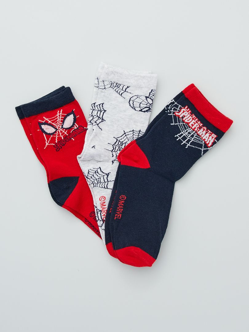 Lot 3 paires chaussette Spiderman garçon - DistriCenter