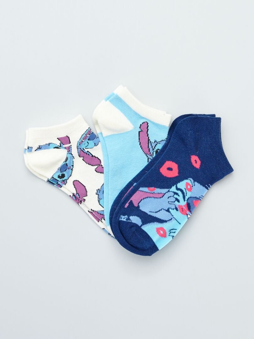 Lot de 3 paires de chaussettes 'Lilo et Stitch' - BLEU - Kiabi - 5.00€