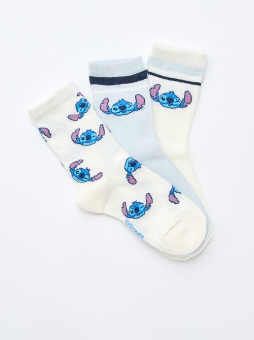 Lot de 3 paires de chaussettes 'Stitch' - Kiabi Lot de 3 paires de chaussettes 'Stitch' - Kiabi