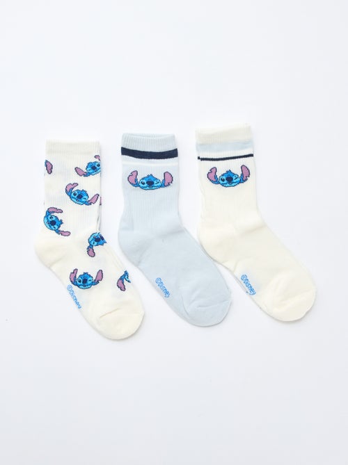 Lot de 3 paires de chaussettes 'Stitch' - Kiabi Lot de 3 paires de chaussettes 'Stitch' - Kiabi