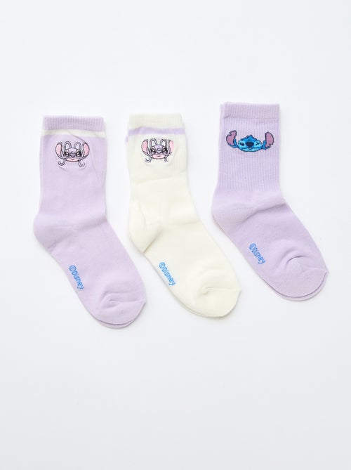 Lot de 3 paires de chaussettes 'Stitch' - Kiabi Lot de 3 paires de chaussettes 'Stitch' - Kiabi