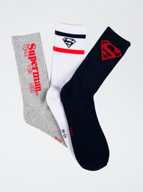 Lot de 3 paires de chaussettes 'Superman' - Kiabi