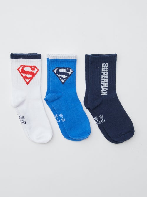 Lot de 3 paires de chaussettes 'Superman' - Kiabi