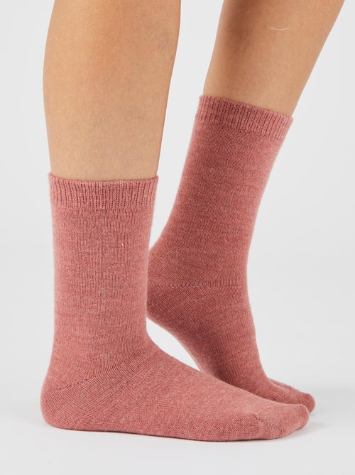 Lot de 3 paires de chaussettes Thermolactyl maille laineuse  - Damart - Kiabi
