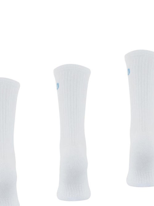 LOT DE 3 PAIRES DE CHAUSSETTES WILSON BLANC - Kiabi