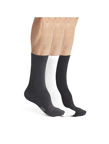 Lot de 3 Paires de Mi-Chaussettes Basique Coton