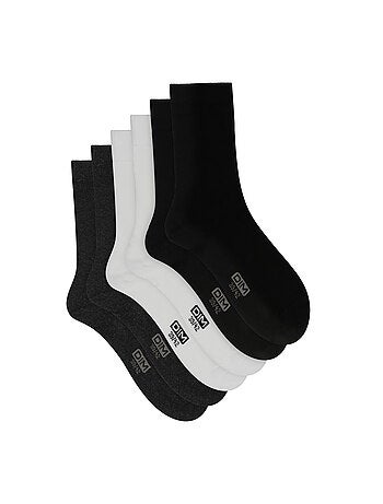 Lot de 3 Paires de Mi-Chaussettes Basique Coton