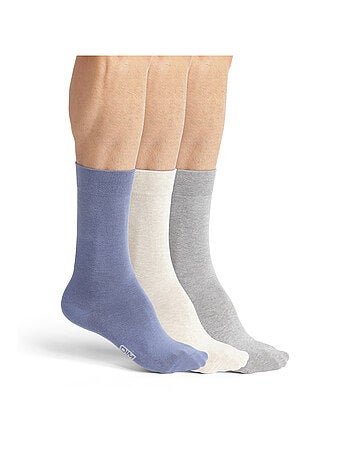 Lot de 3 Paires de Mi-Chaussettes Basique Coton