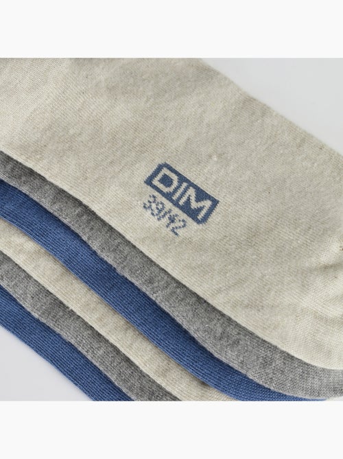 Lot de 3 Paires de Mi-Chaussettes Basique Coton - Kiabi