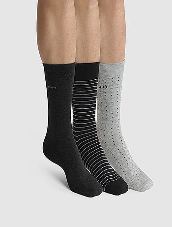 Lot de 3 Paires de Chaussettes Coton Style