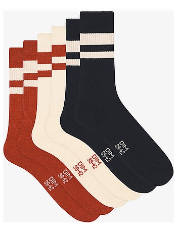 Lot de 3 paires de mi-chaussettes de sport EcoDim