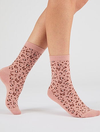 Lot de 3 paires de mi-chaussettes maille jacquard laine et Thermolactyl - Damart