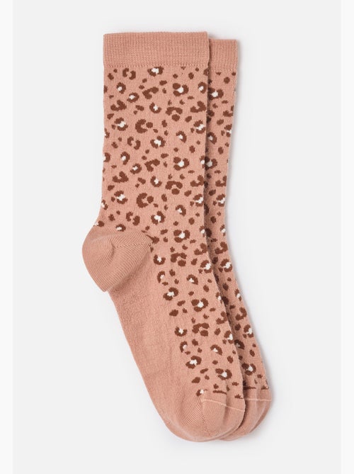 Lot de 3 paires de mi-chaussettes maille jacquard laine et Thermolactyl - Damart - Kiabi
