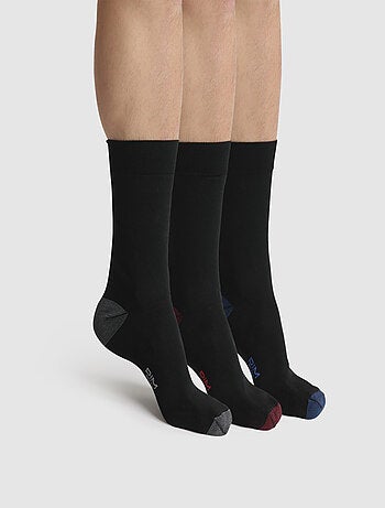 Lot de 3 Paires de Mi-Chaussettes Mix & Match Coton Style