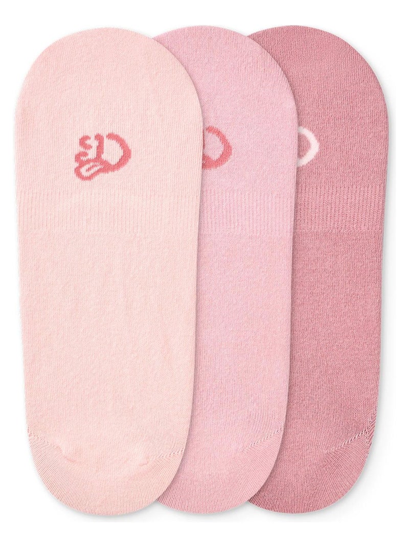 Lot de 3 Paires de Protège-Pieds Dedoles en Coton Recyclé Multicolore - Kiabi