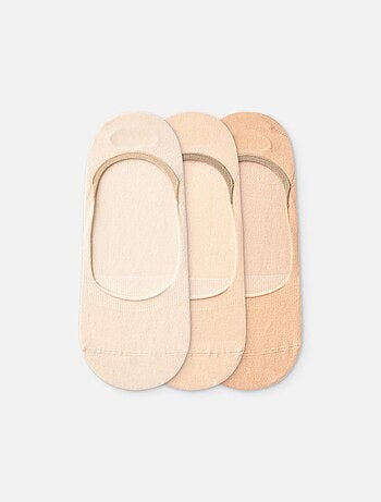 Lot de 3 Paires de Protège-Pieds Dedoles en Coton Recyclé